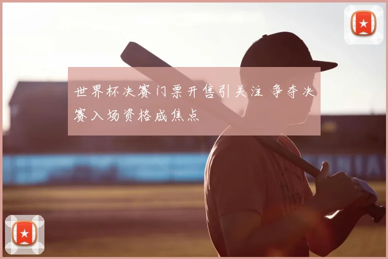 世界杯决赛门票开售引关注 争夺决赛入场资格成焦点